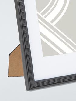 John Lewis Classic Ornate Wood Photo Frame & Mount, 5 x 7" (13 x 18cm), Black - view 2, Black