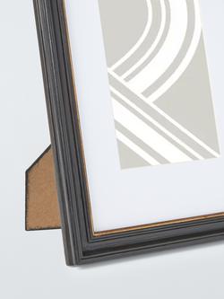 John Lewis Georgian Wood Photo Frame & Mount, 5 x 7" (13 x 18cm), Black/Gold - view 2, Black