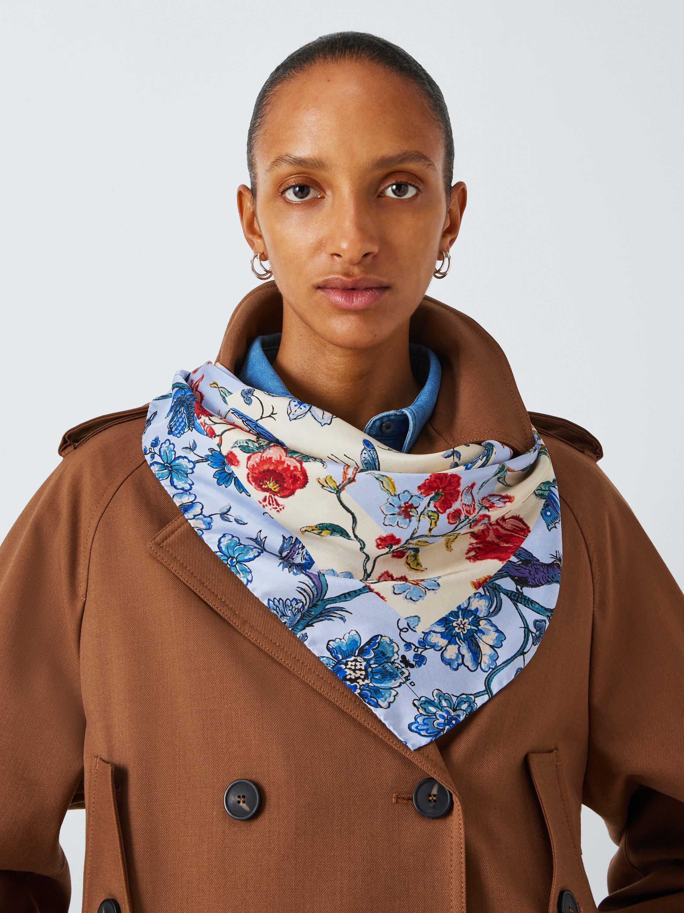 Weekend MaxMara Siam Silk Scarf, Light Blue