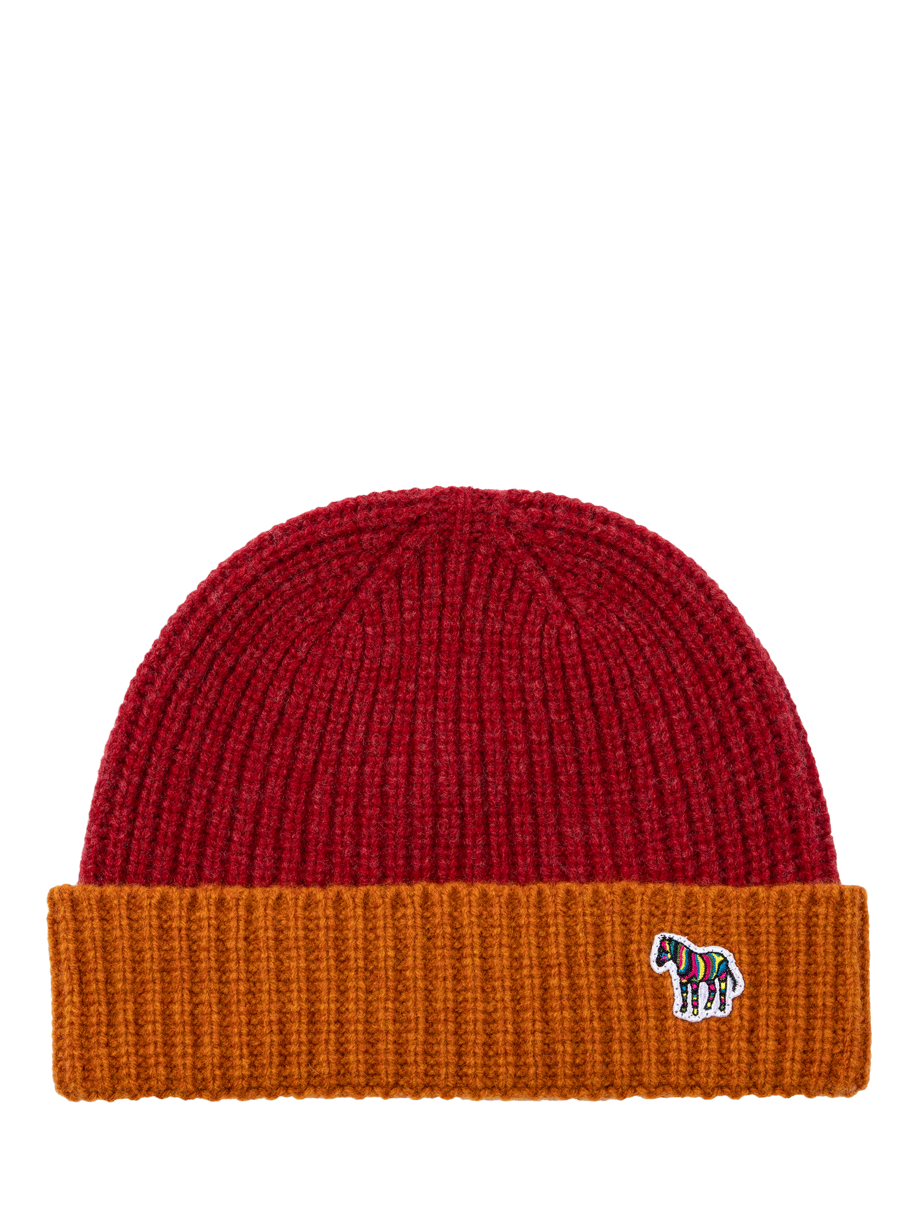 Paul Smith Contrast Wool Beanie, Red