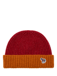 Paul Smith Contrast Wool Beanie, Red