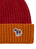 Paul Smith Contrast Wool Beanie, Red