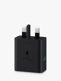 Samsung Super Fast Charger, USB Type-C (Cable Included), 45W, Black - view 2, Black