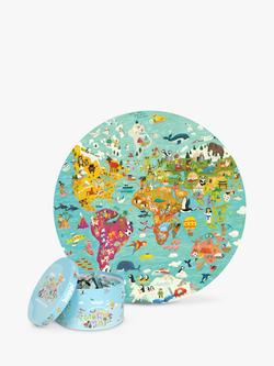 boppi World Map Round Puzzle, 150 Pieces, Multi