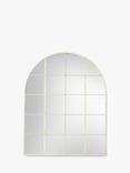 Gallery Direct Davis Arched Metal Frame Window Wall Mirror, 95 x 76cm