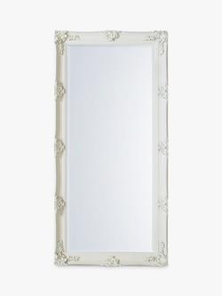 Gallery Direct Denver Baroque Wood Frame Full-Length Leaner Mirror, 165 x 79.5cm, Cream