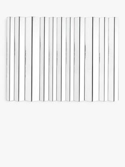 Gallery Direct Novato Rectangular Bevelled Glass Wall Mirror, 80 x 115cm, Clear, Silver