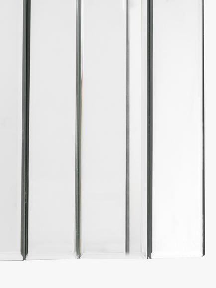 Gallery Direct Novato Rectangular Bevelled Glass Wall Mirror, 80 x 115cm, Clear - view 2, Silver