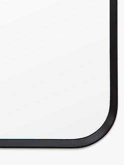 Gallery Direct Riverside Arched Metal Frame Wall Mirror, 150 x 45cm - view 2, Black