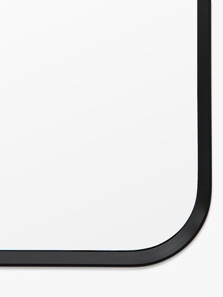 Gallery Direct Riverside Arched Metal Frame Wall Mirror, 150 x 45cm - view 2, Black