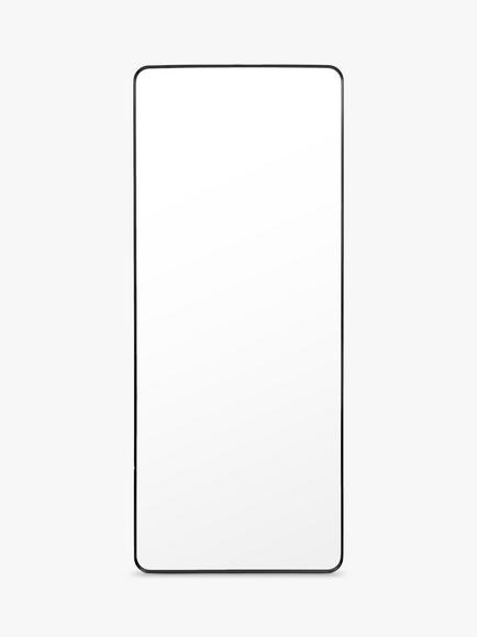Gallery Direct Riverside Full-Length Metal Frame Leaner Mirror, 170 x 70cm, Black