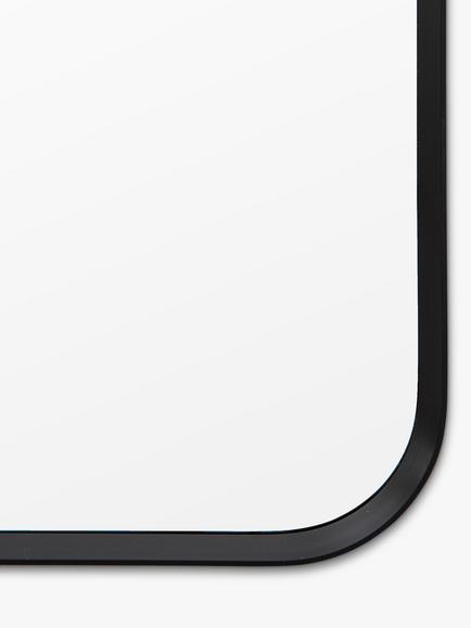 Gallery Direct Riverside Full-Length Metal Frame Leaner Mirror, 170 x 70cm - view 2, Black
