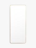 Gallery Direct Riverside Full-Length Metal Frame Leaner Mirror, 170 x 70cm, Gold