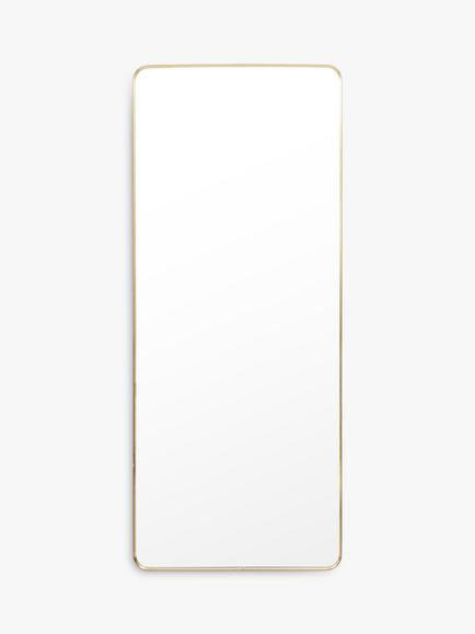 Gallery Direct Riverside Full-Length Metal Frame Leaner Mirror, 170 x 70cm, Gold