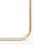 Gallery Direct Riverside Full-Length Metal Frame Leaner Mirror, 170 x 70cm, Gold