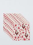 John Lewis Santa Stars Napkins, Pack of 20