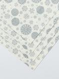 John Lewis Snowflake Napkins, Pack of 16