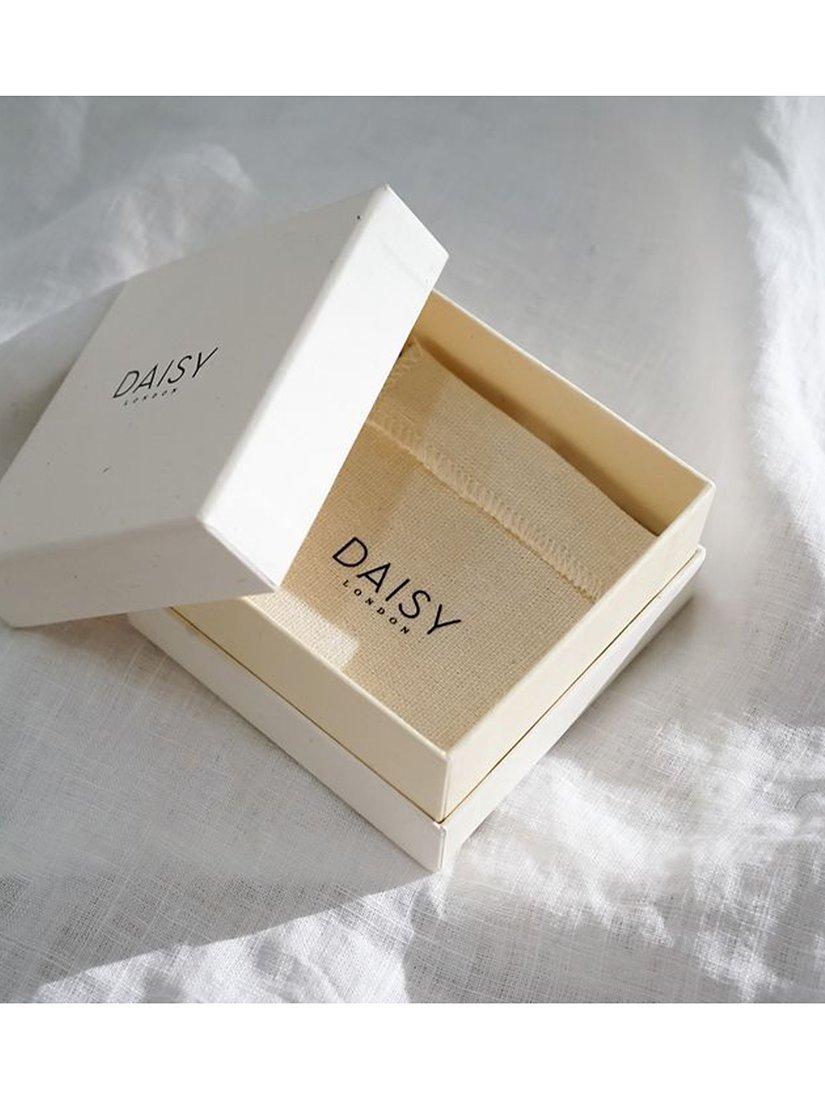 Product image 4 of 4, which shows Daisy London Star Engraved Band Ring, Silver, P