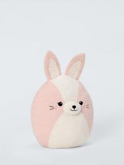 John Lewis Edith the Fluffy Bunny Soft Toy, Pink, Multi