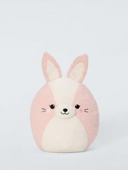 John Lewis Edith the Fluffy Bunny Soft Toy, Pink - view 2, Multi