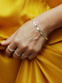 Daisy London Forever Wavy Chain Bracelet, Pack of 2, Gold - view 2, Silver