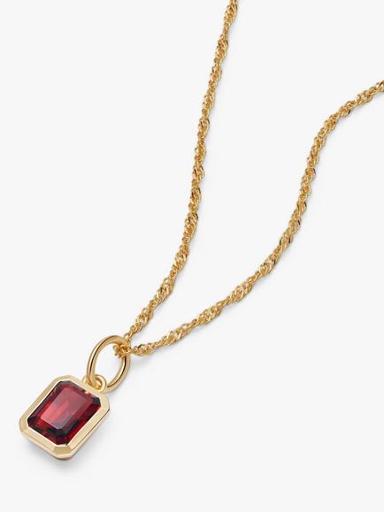 Daisy London Birthstone Pendant Necklace, Gold