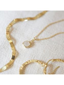 Daisy London Birthstone Pendant Necklace - view 2, June/Moonstone