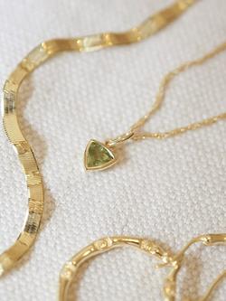 Daisy London Birthstone Pendant Necklace - view 2, August/Peridot