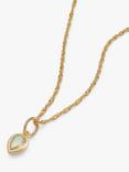 Daisy London Birthstone Pendant Necklace, October/Opal