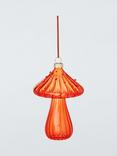 Kaemingk Dawn & Dusk Mushroom Bauble, Orange