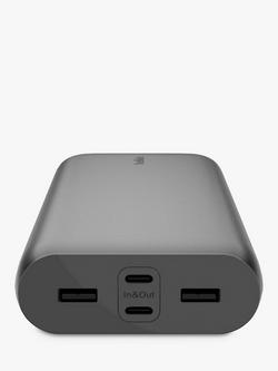 Belkin BoostCharge 26K 4-Port Portable Power Bank, 32W - view 2, Black