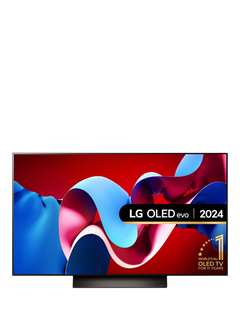LG OLED48C44LA (2024) OLED HDR 4K Ultra HD Smart TV, 48 inch with Freeview Play/Freesat HD & Dolby Atmos, Umber Brown
