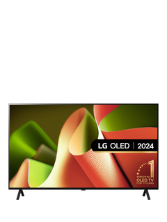 LG OLED55B46LA (2024) OLED HDR 4K Ultra HD Smart TV, 55 inch with Freeview Play/Freesat HD & Dolby Atmos, Rocky Black
