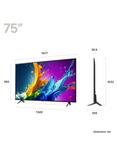 LG 75QNED80T6A (2024) QNED HDR 4K Ultra HD Smart TV, 75 inch with Freeview Play/Freesat HD, Ashed Blue