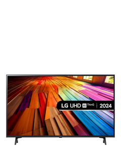 LG 43UT80006LA (2024) LED HDR 4K Ultra HD Smart TV, 43 inch with Freeview Play/Freesat HD, Ashed Blue