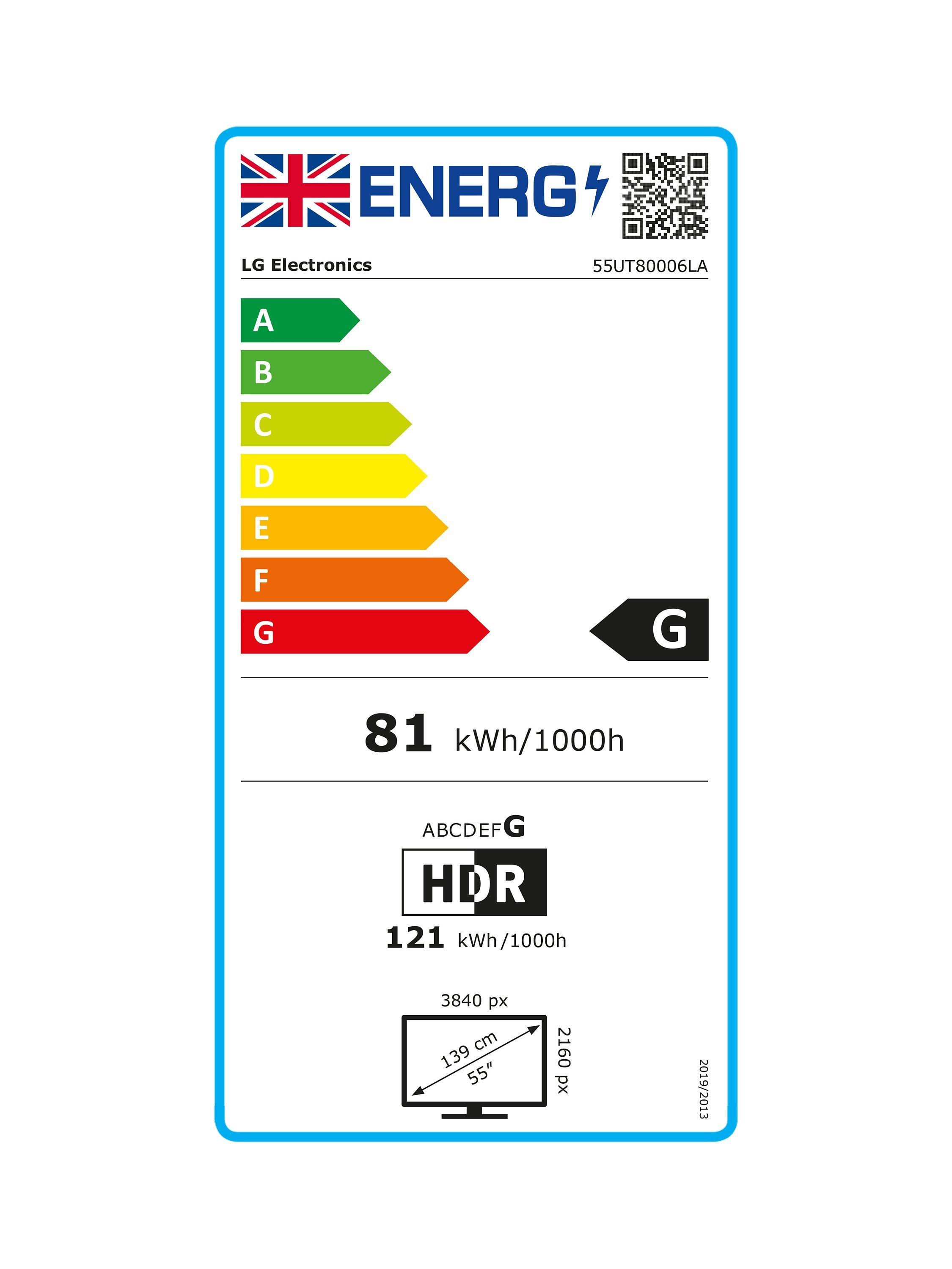 This item is rated G for energy efficiency on a scale from A (most efficient) to G (least efficient).