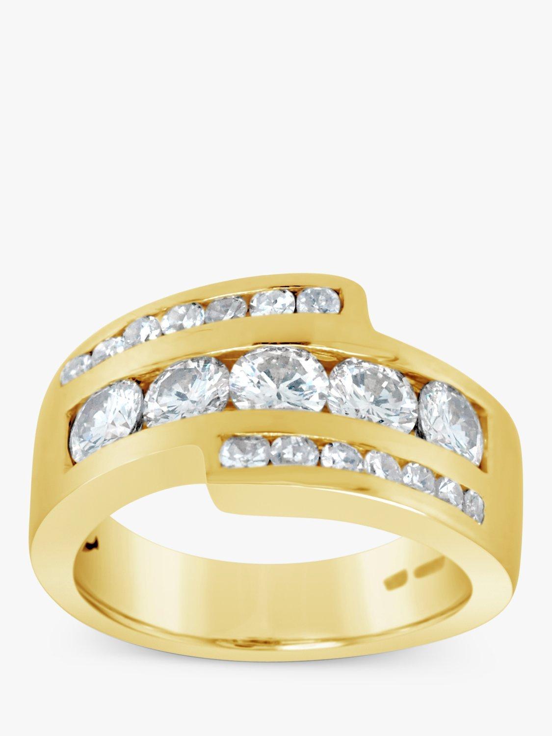 Product image 1 of 5, which shows Milton & Humble Jewellery Second Hand 14ct Yellow Gold Diamond Wrap Ring, Gold