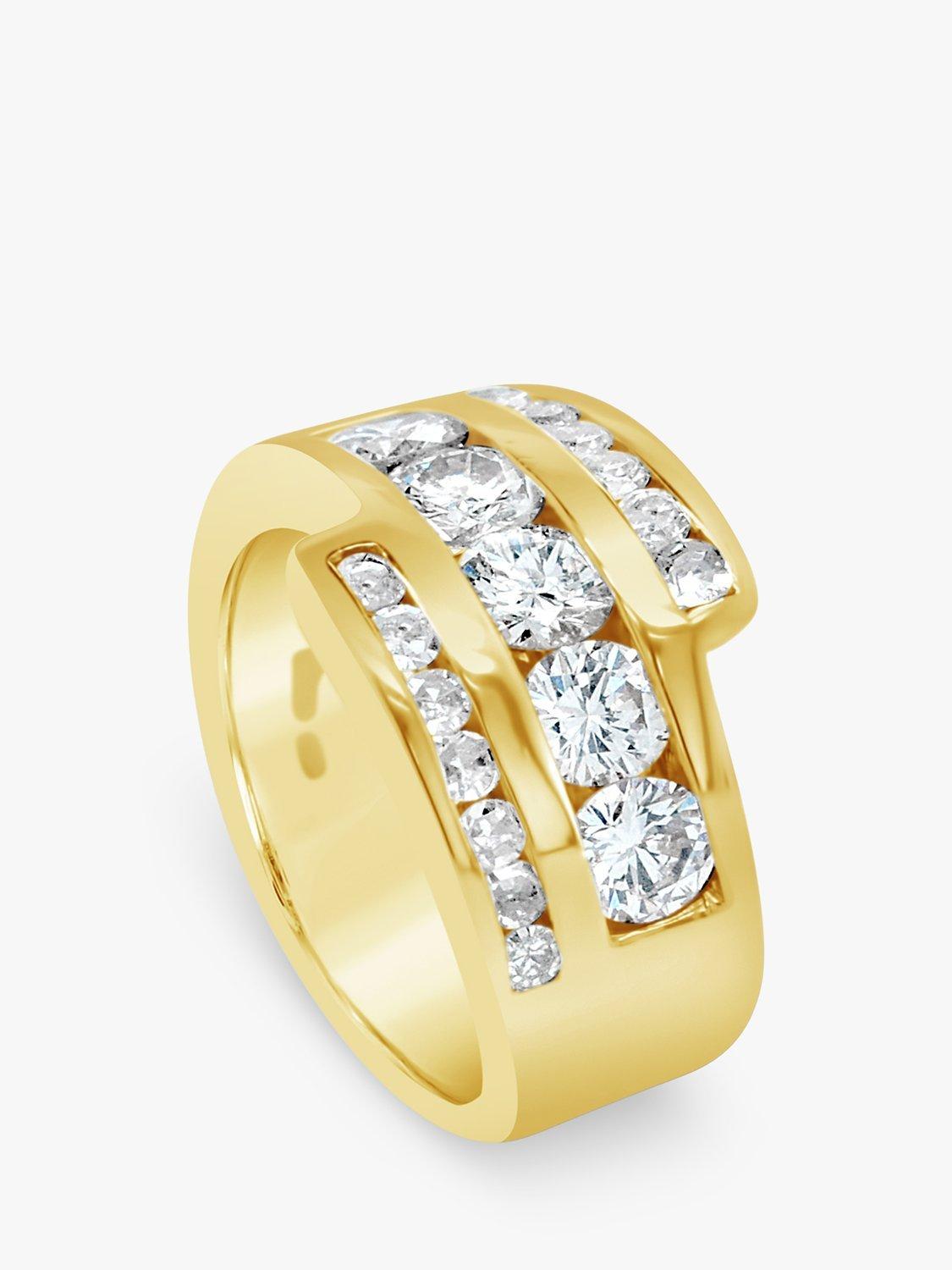 Product image 3 of 5, which shows Milton & Humble Jewellery Second Hand 14ct Yellow Gold Diamond Wrap Ring, Gold
