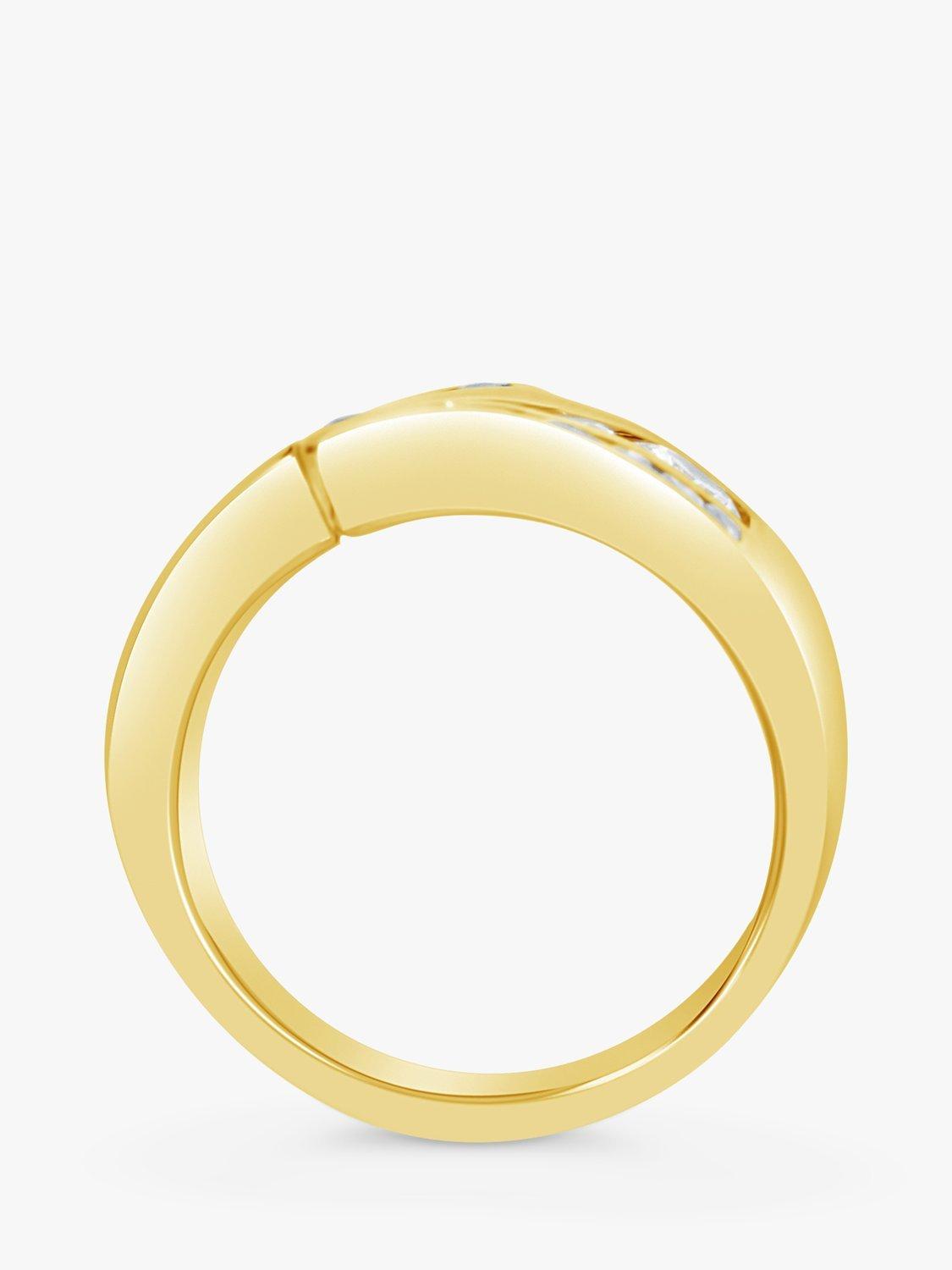 Product image 4 of 5, which shows Milton & Humble Jewellery Second Hand 14ct Yellow Gold Diamond Wrap Ring, Gold