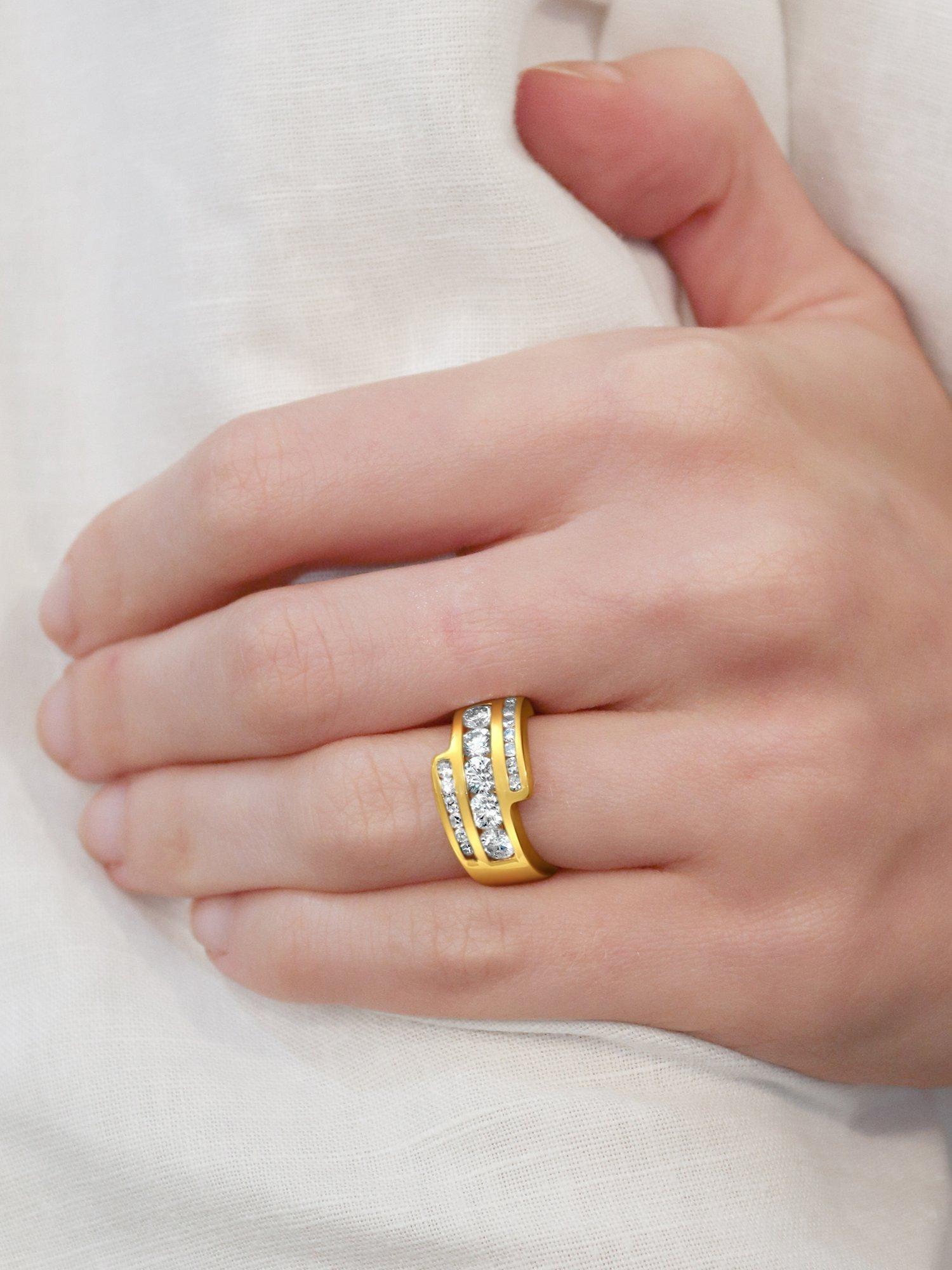 Product image 5 of 5, which shows Milton & Humble Jewellery Second Hand 14ct Yellow Gold Diamond Wrap Ring, Gold