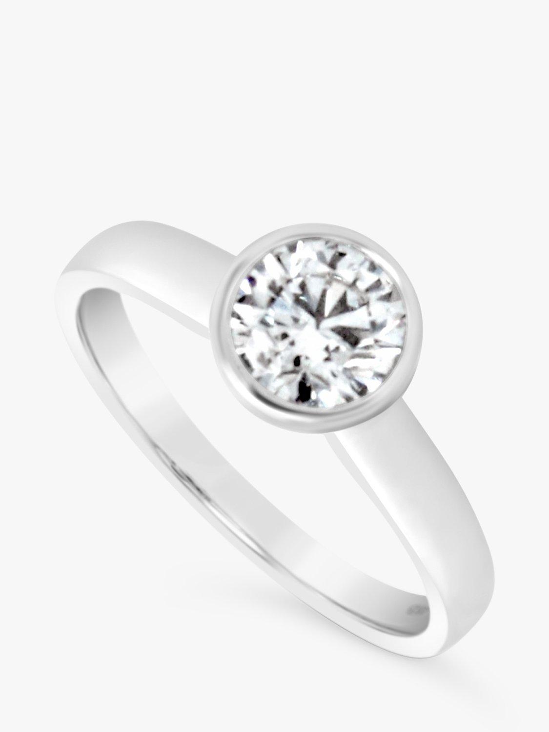 Product image 2 of 7, which shows Milton & Humble Jewellery Second Hand Platinum Diamond Engagement Ring