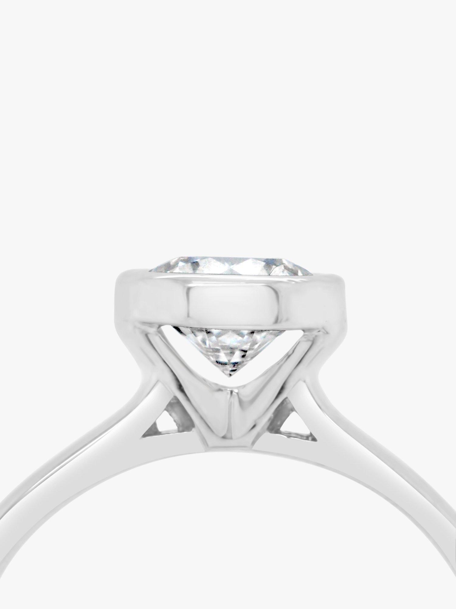 Product image 3 of 7, which shows Milton & Humble Jewellery Second Hand Platinum Diamond Engagement Ring