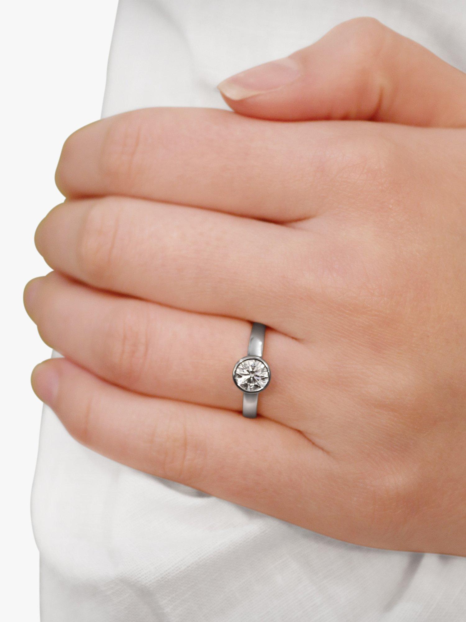 Product image 7 of 7, which shows Milton & Humble Jewellery Second Hand Platinum Diamond Engagement Ring