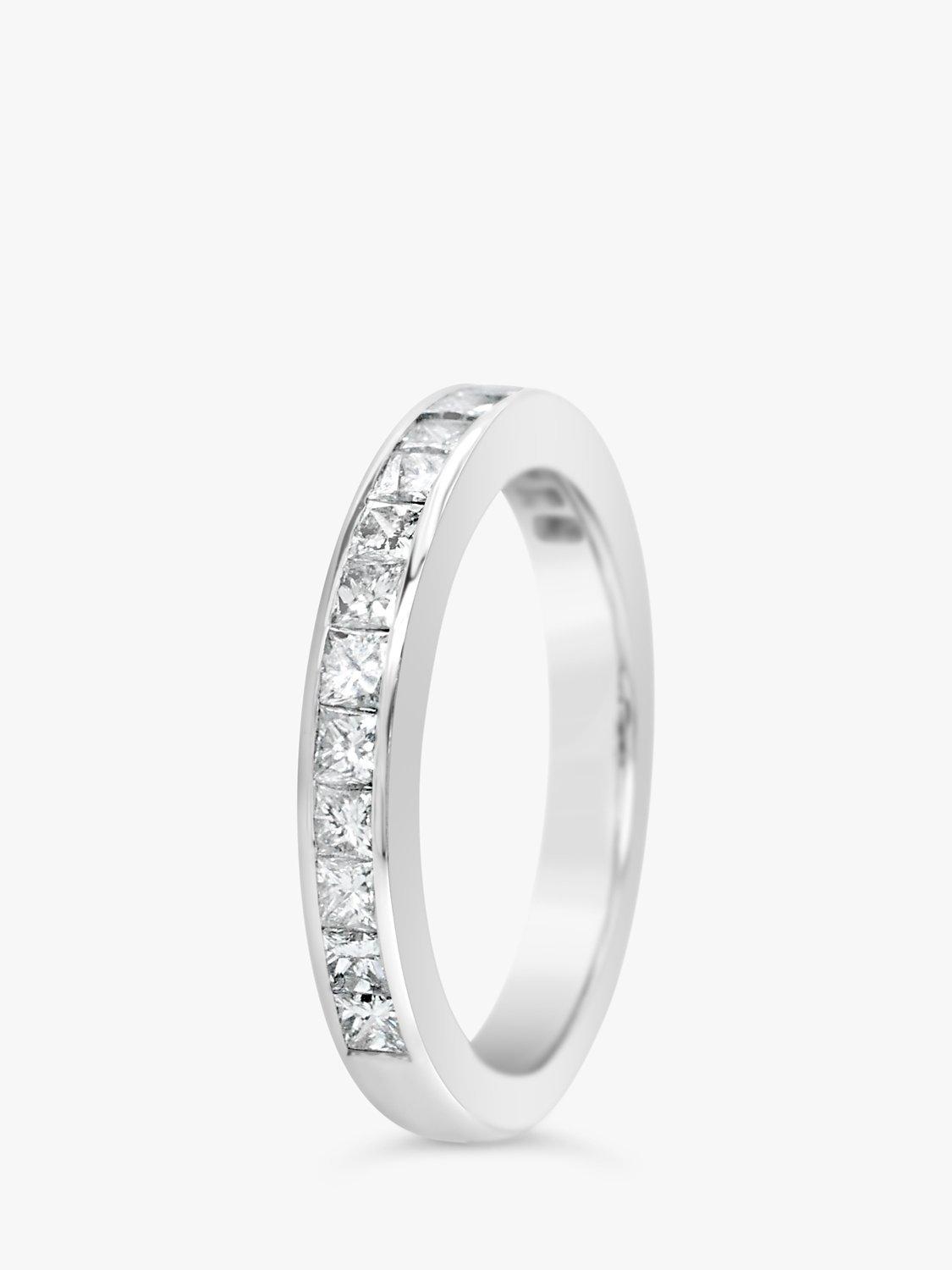 Product image 2 of 4, which shows Milton & Humble Jewellery Pre-Loved Platinum Diamond Half Eternity Ring
