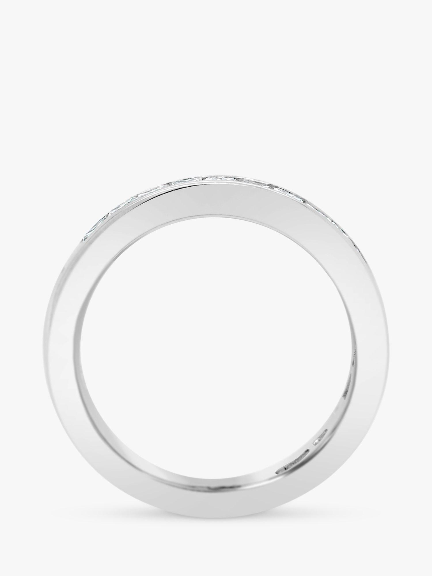 Product image 3 of 4, which shows Milton & Humble Jewellery Pre-Loved Platinum Diamond Half Eternity Ring