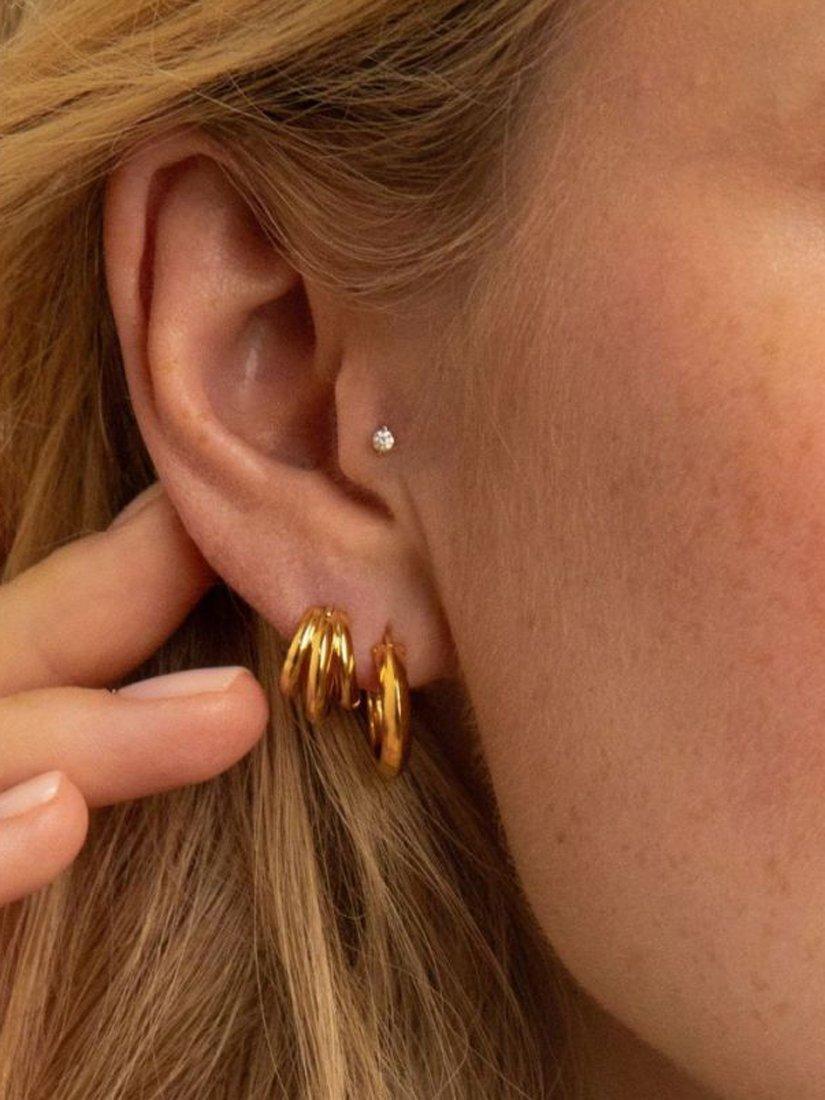 Dinny Hall Signature Chunky Hoop Earrings, Gold