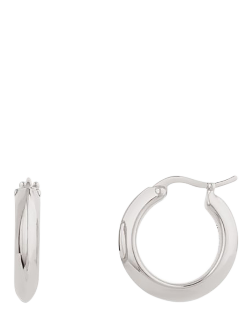 Product image 2 of 5, which shows Dinny Hall Signature Chunky Hoop Earrings, Silver