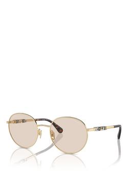 CHANEL Round Sunglasses CH4282, Pale Gold, Pale Gold