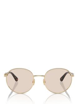 CHANEL Round Sunglasses CH4282, Pale Gold - view 2, Pale Gold