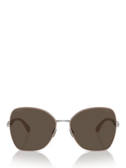 CHANEL Butterfly Sunglasses CH4283, Multi/Brown - view 2, Multi/Brown